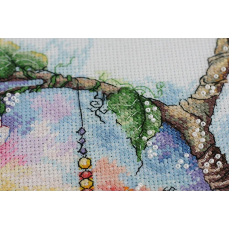 Counted Cross stitch kit Sunny paradise DIY Unprinted canvas - DIY-craftkits