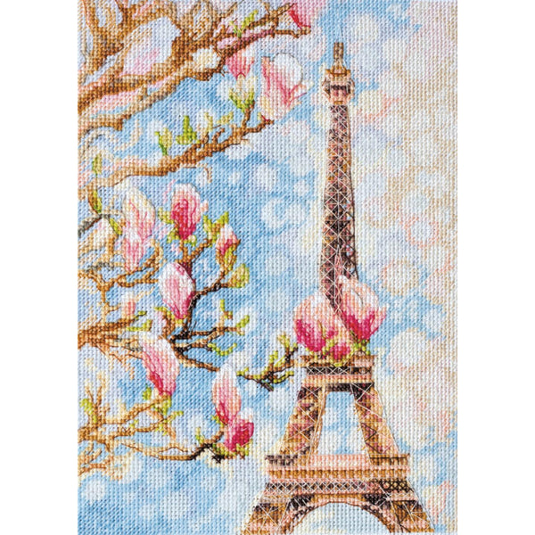 Counted Cross stitch kit Morning in Paris DIY Unprinted canvas - DIY-craftkits