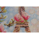 Counted Cross stitch kit Morning in Paris DIY Unprinted canvas - DIY-craftkits