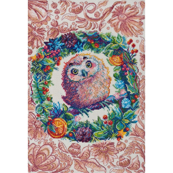 Counted Cross stitch kit Owl DIY Unprinted canvas - DIY-craftkits
