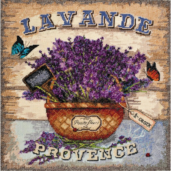 Counted Cross stitch kit Melody of Provence DIY Unprinted canvas - DIY-craftkits