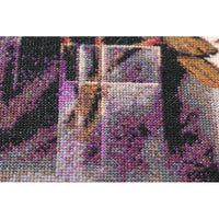 Counted Cross stitch kit Flowers DIY Unprinted canvas - DIY-craftkits