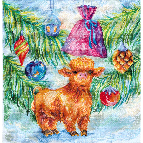 Counted Cross stitch kit New Year's beauty DIY Unprinted canvas - DIY-craftkits