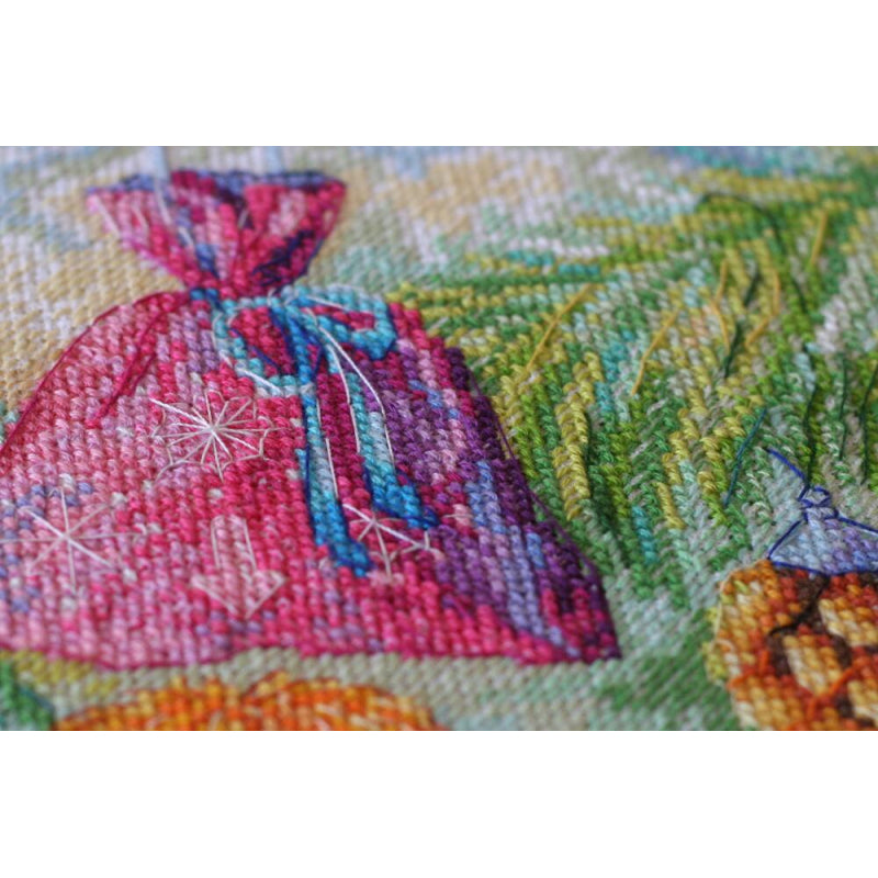 Counted Cross stitch kit New Year's beauty DIY Unprinted canvas - DIY-craftkits