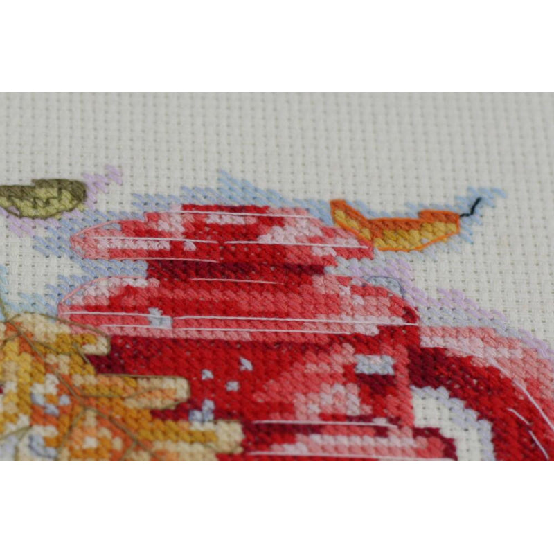 Counted Cross stitch kit Heat of October DIY Unprinted canvas - DIY-craftkits