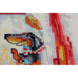 Counted Cross stitch kit Heat of October DIY Unprinted canvas - DIY-craftkits