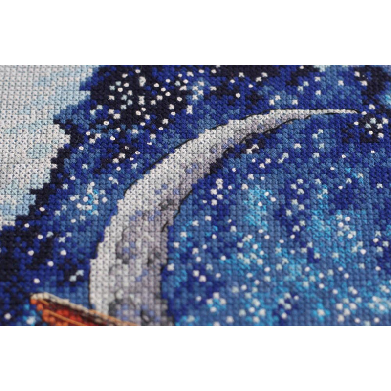 Counted Cross stitch kit Above the clouds DIY Unprinted canvas - DIY-craftkits