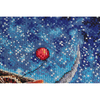 Counted Cross stitch kit Above the clouds DIY Unprinted canvas - DIY-craftkits