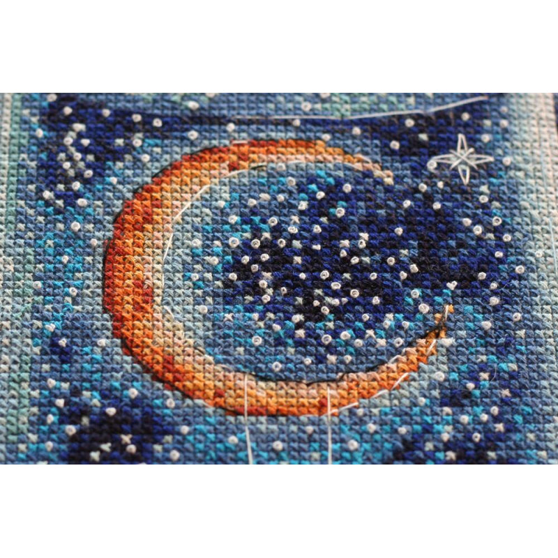 Counted Cross stitch kit Moon for lovers DIY Unprinted canvas - DIY-craftkits