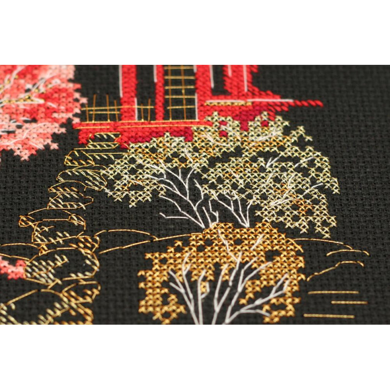 Counted Cross stitch kit Japan DIY Unprinted canvas - DIY-craftkits