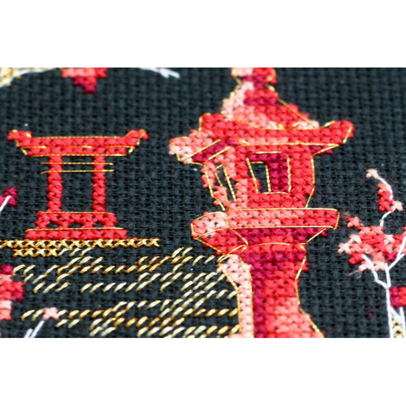 Counted Cross stitch kit Japan DIY Unprinted canvas - DIY-craftkits