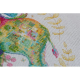 Counted Cross stitch kit Elephants DIY Unprinted canvas - DIY-craftkits