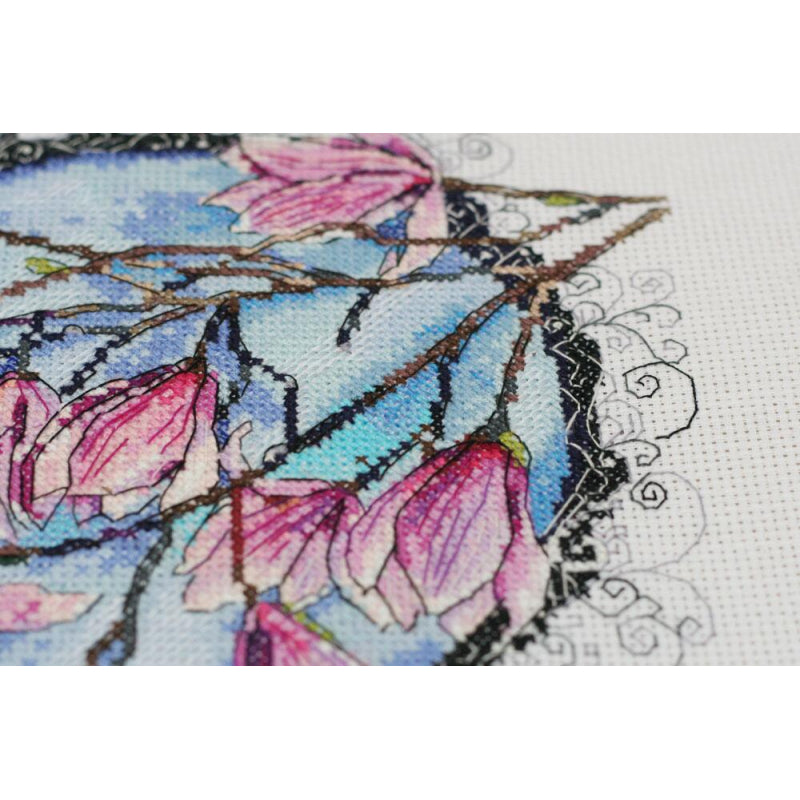 Counted Cross stitch kit Spring lace DIY Unprinted canvas - DIY-craftkits