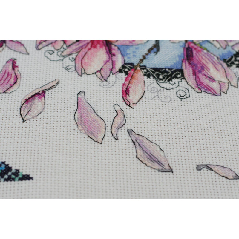 Counted Cross stitch kit Spring lace DIY Unprinted canvas - DIY-craftkits