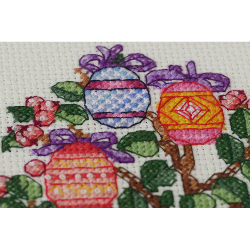 Counted Cross stitch kit Easter tree DIY Unprinted canvas - DIY-craftkits