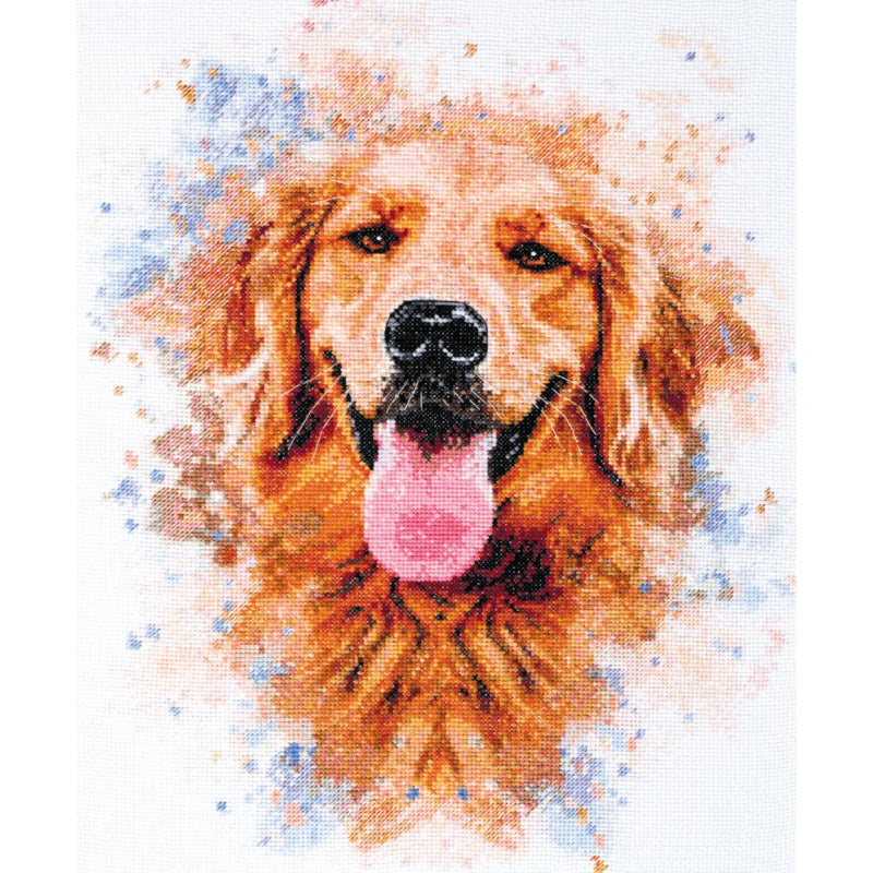 Counted Cross stitch kit Dog DIY Unprinted canvas - DIY-craftkits