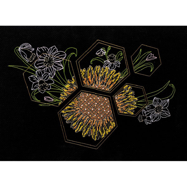 Counted Cross stitch kit Sunflower DIY Unprinted canvas - DIY-craftkits