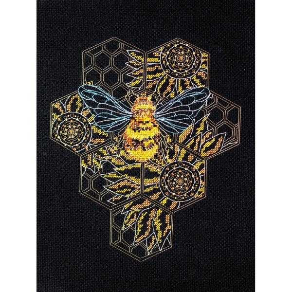 Counted Cross stitch kit Bee paradise DIY Unprinted canvas - DIY-craftkits