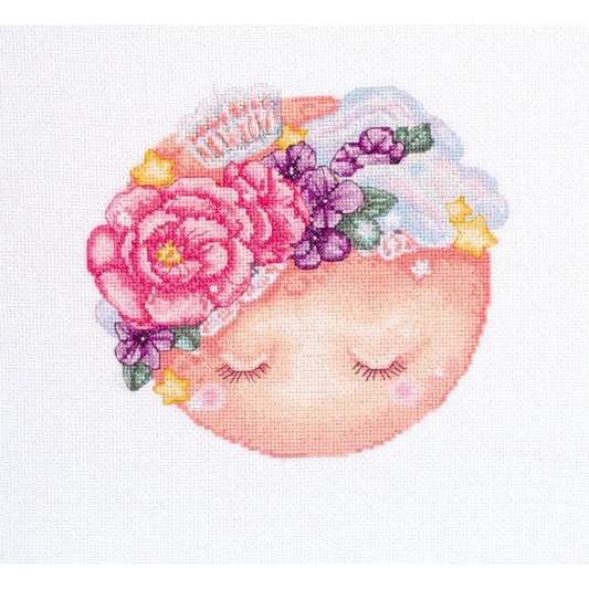 Counted Cross stitch kit Moon DIY Unprinted canvas - DIY-craftkits