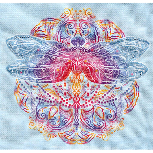 Counted Cross stitch kit Dragonfly DIY Unprinted canvas - DIY-craftkits