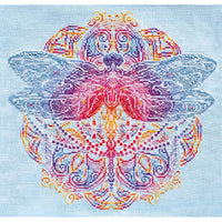 Counted Cross stitch kit Dragonfly DIY Unprinted canvas - DIY-craftkits