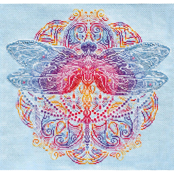 Counted Cross stitch kit Dragonfly DIY Unprinted canvas - DIY-craftkits