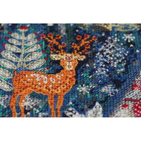 Counted Cross stitch kit In the winter forest DIY Unprinted canvas - DIY-craftkits