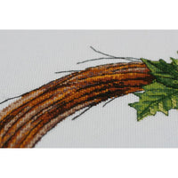 Counted Cross stitch kit Christmas wreath DIY Unprinted canvas - DIY-craftkits