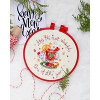 Counted Cross stitch kit Sweet orange DIY Unprinted canvas - DIY-craftkits