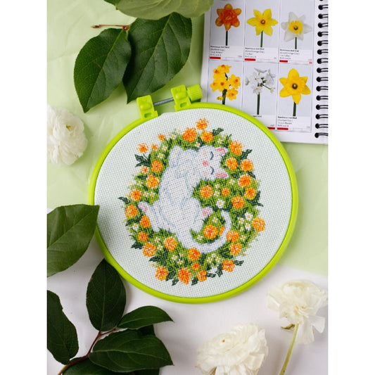 Counted Cross stitch kit Sunny tenderly DIY Unprinted canvas - DIY-craftkits