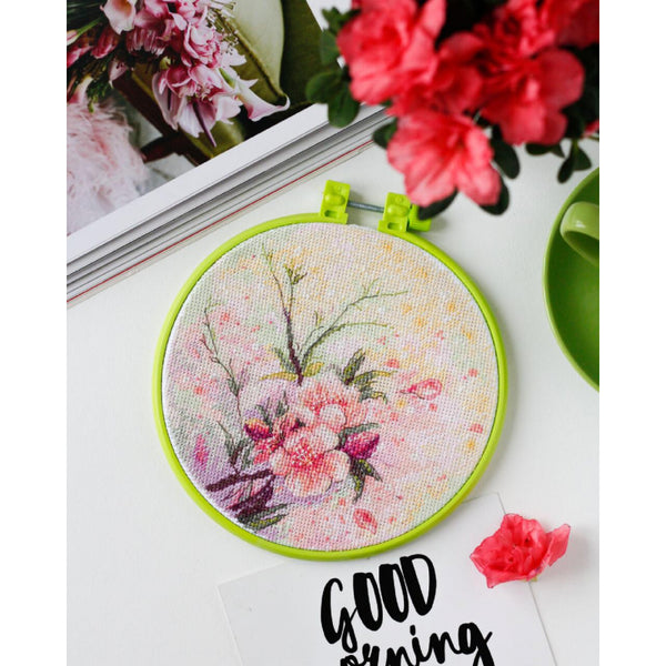 Counted Cross stitch kit Tender spring DIY Unprinted canvas - DIY-craftkits