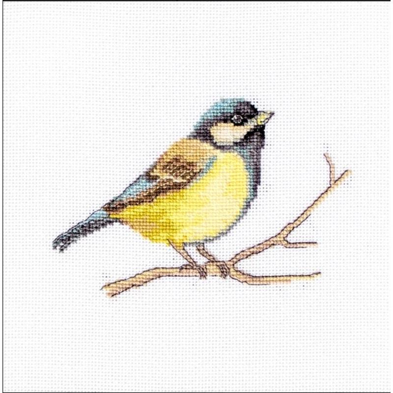 Counted Cross stitch kit Big tit Luca-S DIY Unprinted canvas - DIY-craftkits