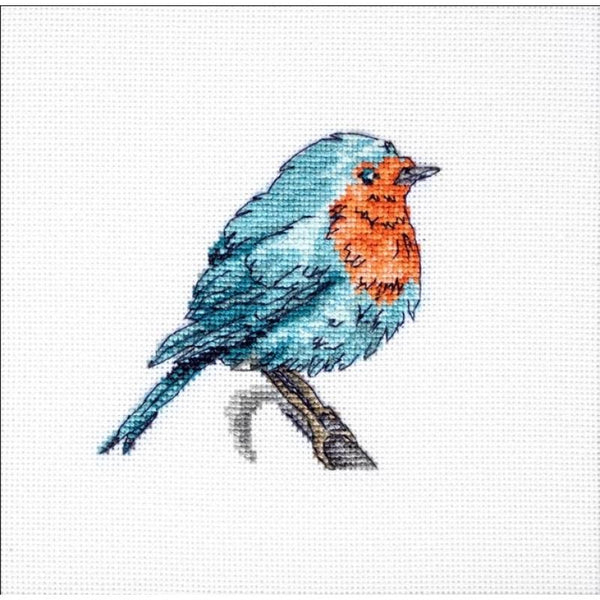 Counted Cross stitch kit Blue bird Luca-S DIY Unprinted canvas - DIY-craftkits