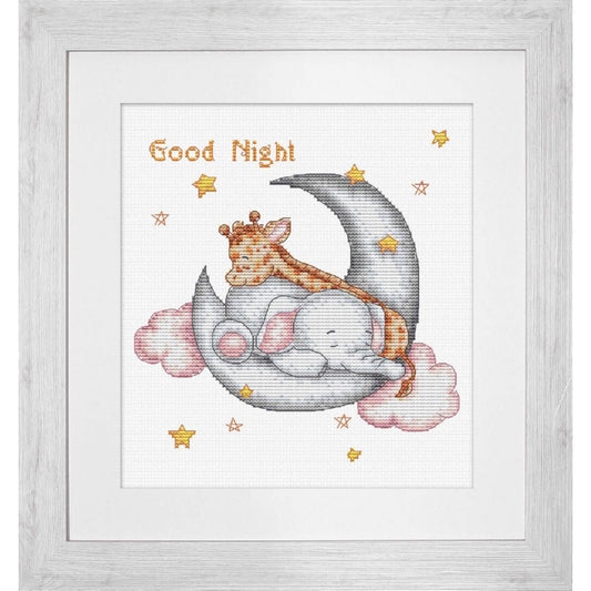 Counted Cross stitch kit Good night Luca-S DIY Unprinted canvas - DIY-craftkits