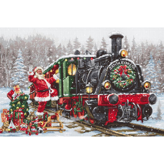 Counted Cross stitch kit Santa Claus Luca-S DIY Unprinted canvas - DIY-craftkits