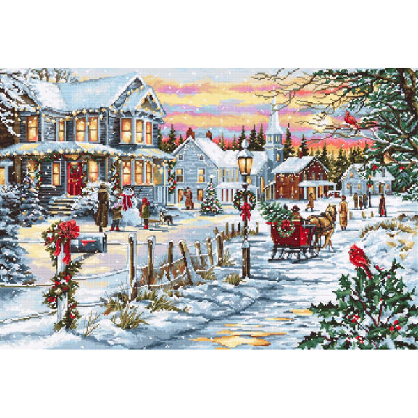 Counted Cross stitch kit Christmas Eve Luca-S DIY Unprinted canvas - DIY-craftkits
