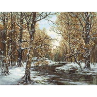 Counted Cross stitch kit First snow Luca-S DIY Unprinted canvas - DIY-craftkits