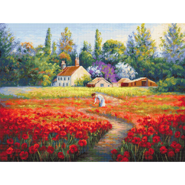 Counted Cross stitch kit Unforgettable landscape Luca-S DIY Unprinted canvas - DIY-craftkits