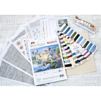 Counted Cross stitch kit Balloons Luca-S DIY Unprinted canvas - DIY-craftkits