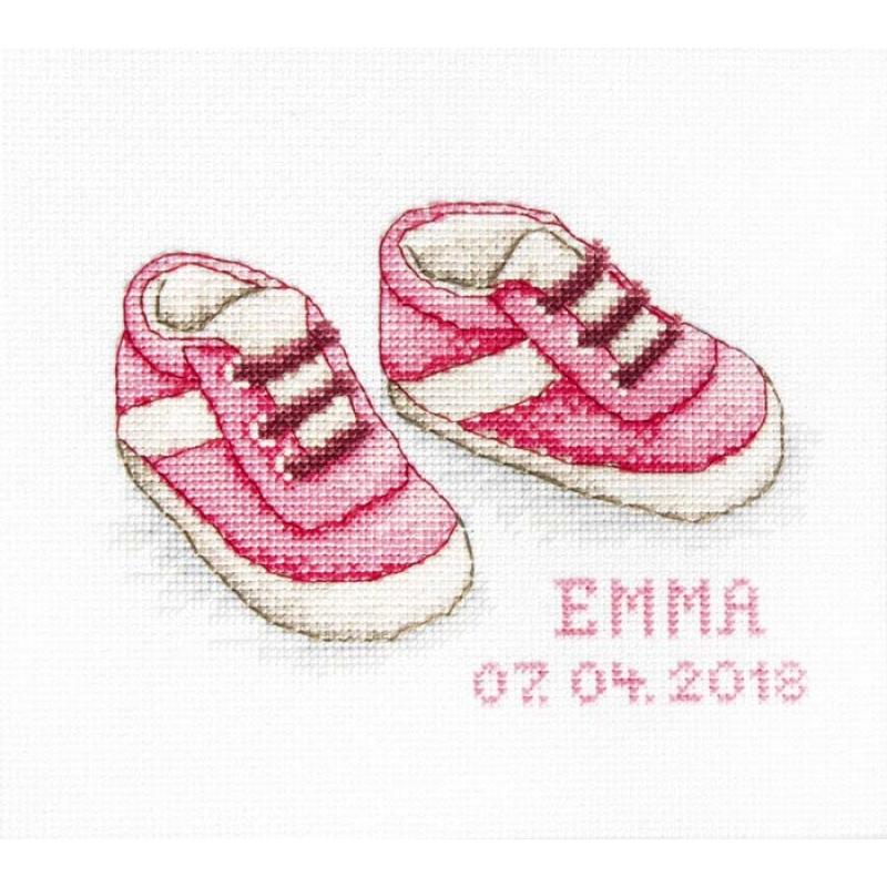 Counted Cross stitch kit Baby girl Luca-S DIY Unprinted canvas - DIY-craftkits