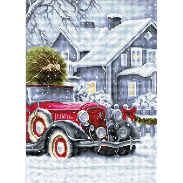 Counted Cross stitch kit Winter holidays Luca-S DIY Unprinted canvas - DIY-craftkits