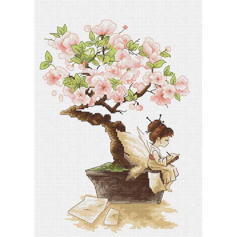 Counted Cross stitch kit Sakura Luca-S DIY Unprinted canvas - DIY-craftkits