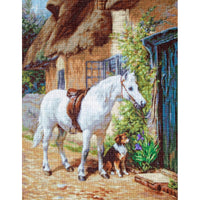 Gobelin kit Tapestry kit Horse Luca-S DIY Unprinted canvas - DIY-craftkits