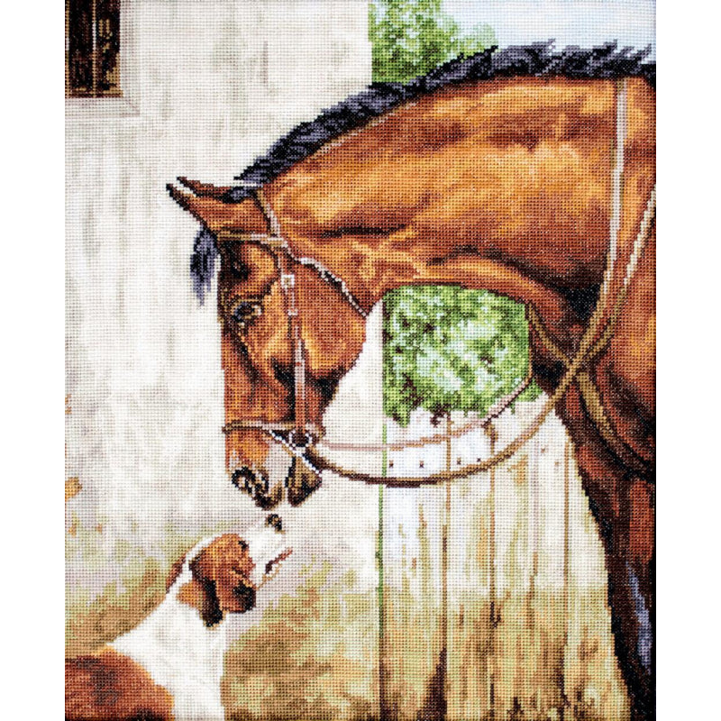 Gobelin kit Tapestry kit Hunter and Foxhounds Luca-S DIY Unprinted canvas - DIY-craftkits