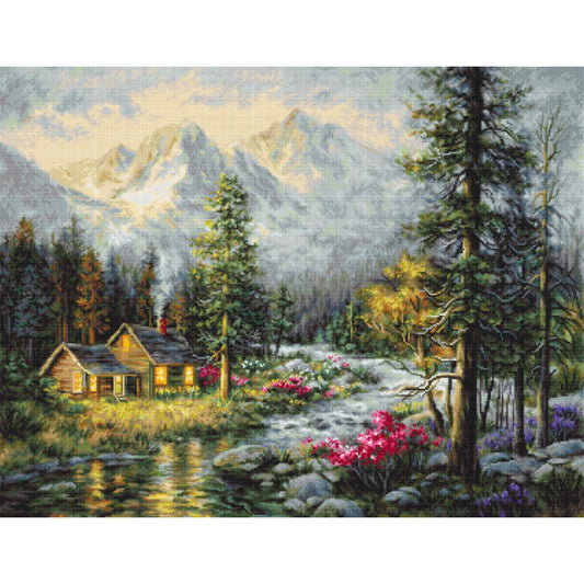 Gobelin kit Tapestry kit Chalet Luca-S DIY Unprinted canvas - DIY-craftkits