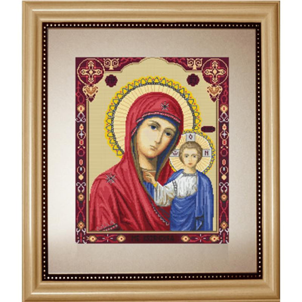 Counted Cross stitch kit Icon Mother of God Virgin Mary Luca-S DIY Unprinted canvas - DIY-craftkits