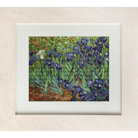 Counted Cross stitch kit Irises Luca-S DIY Unprinted canvas - DIY-craftkits