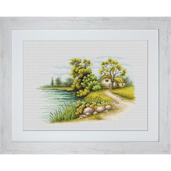 Counted Cross stitch kit Landscape Luca-S DIY Unprinted canvas - DIY-craftkits
