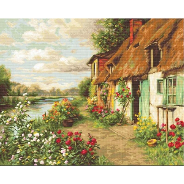 Counted Cross stitch kit Landscape Luca-S DIY Unprinted canvas - DIY-craftkits