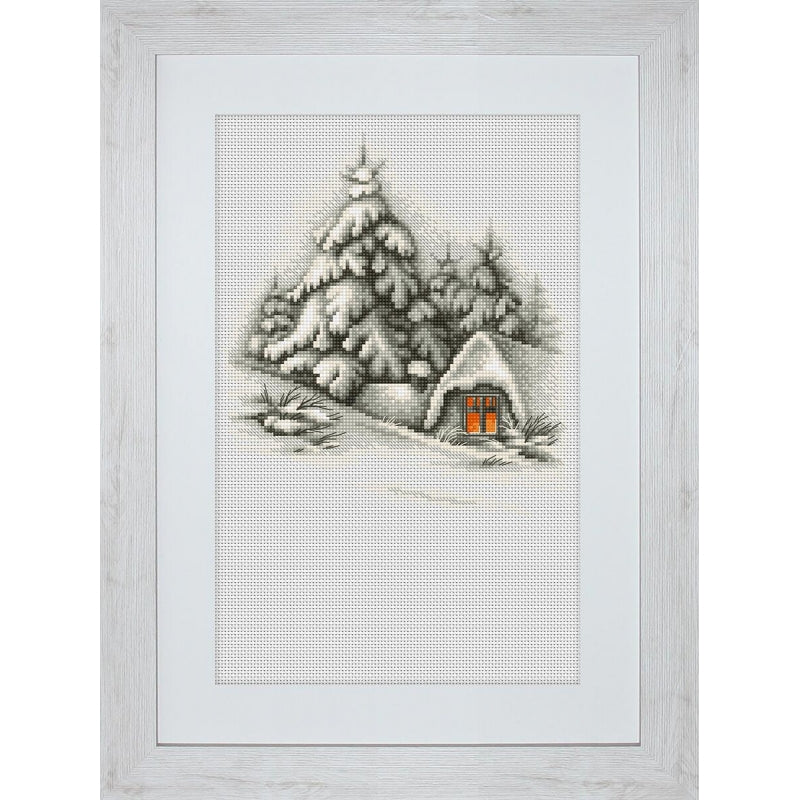 Counted Cross stitch kit Winter landscape Luca-S DIY Unprinted canvas - DIY-craftkits